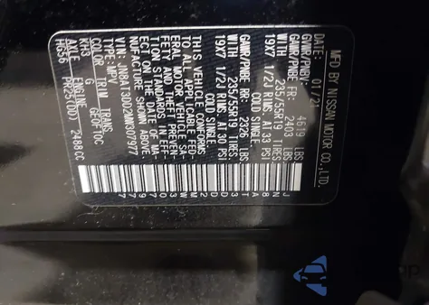 2021 Nissan Rogue Platinum Intelligent Awd z USA, uszkodzony, nr VIN JN8AT3DD2MW307977